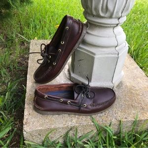 Men’s Cherry leather sperrys